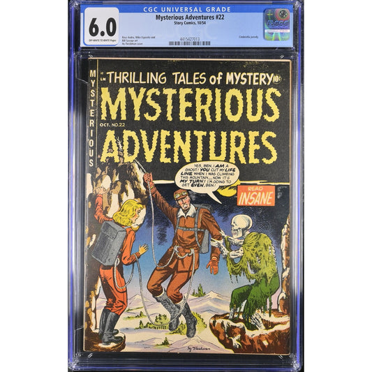 Mysterious Adventures #22 (1954) CGC 6.0 Off- White to White Pages