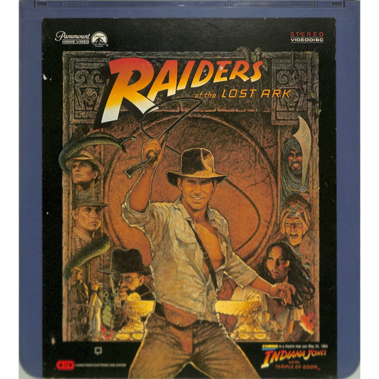 Raider's of the Lost Ark (1981) Vintage CED Videodisc TESTED WORKING