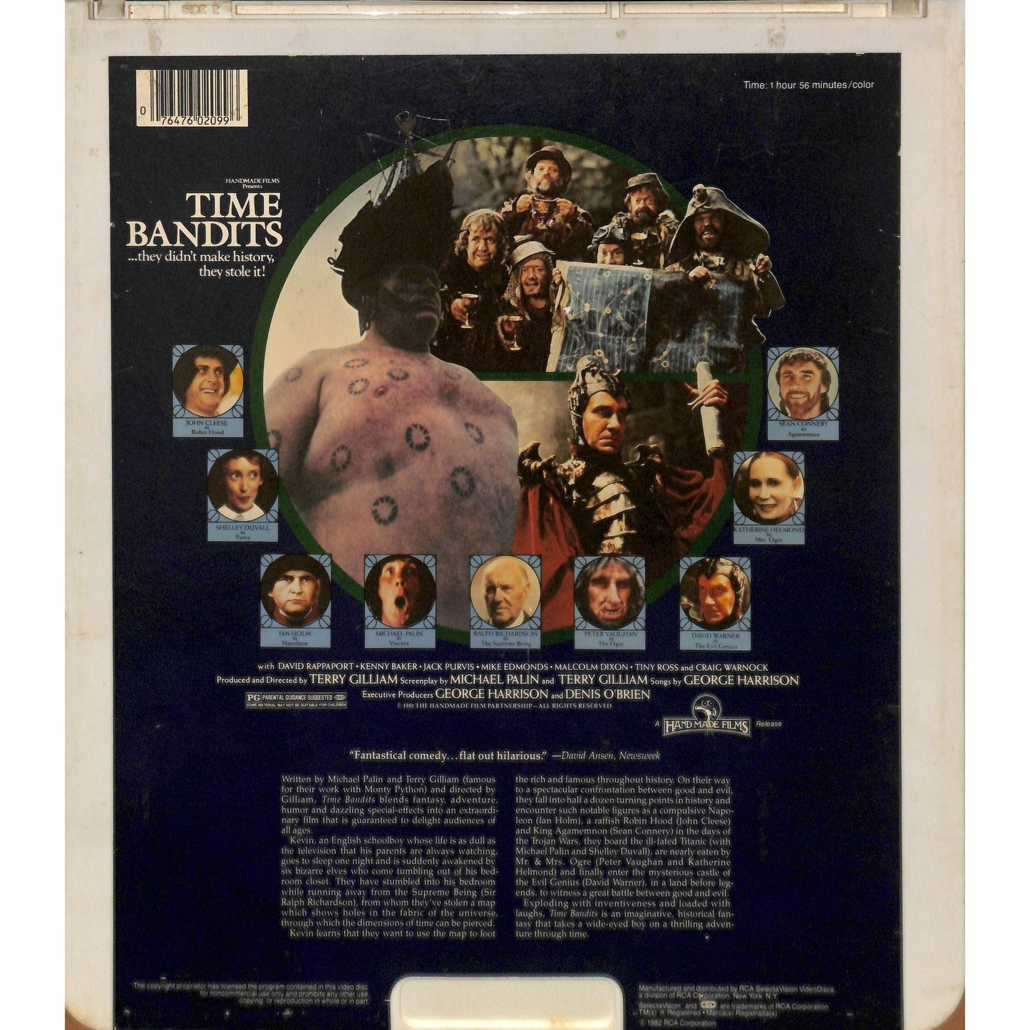 Time Bandits (1981) Vintage CED RCA SelectaVision Videodisc TESTED WORKING