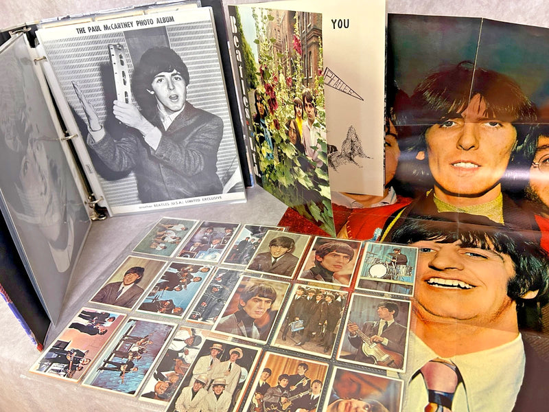 Beatles Vintage Fan Club Photo Collection 1960s Memorabilia Binder Posters Cards