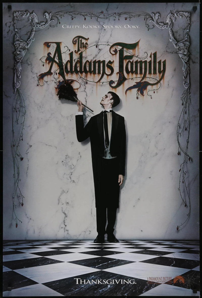 The Addams Family 1991 Original USA One-Sheet Movie Poster Raul Julia Ricci