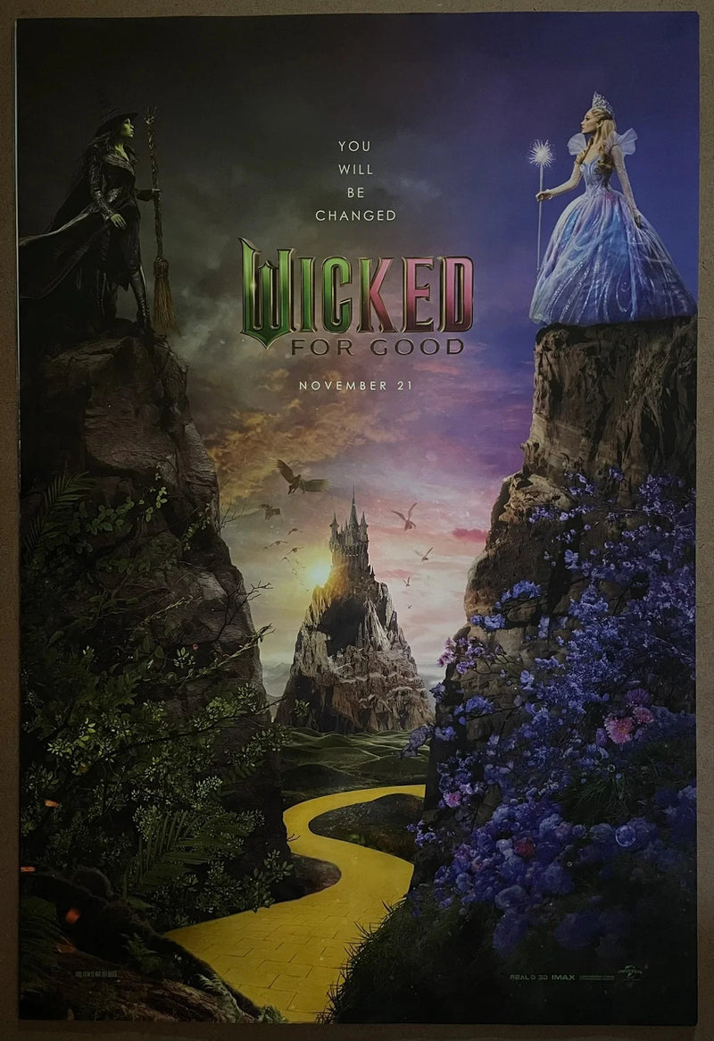 Wicked For Good 2025 USA One-Sheet Rolled Poster Ariana Grande Cynthia DS