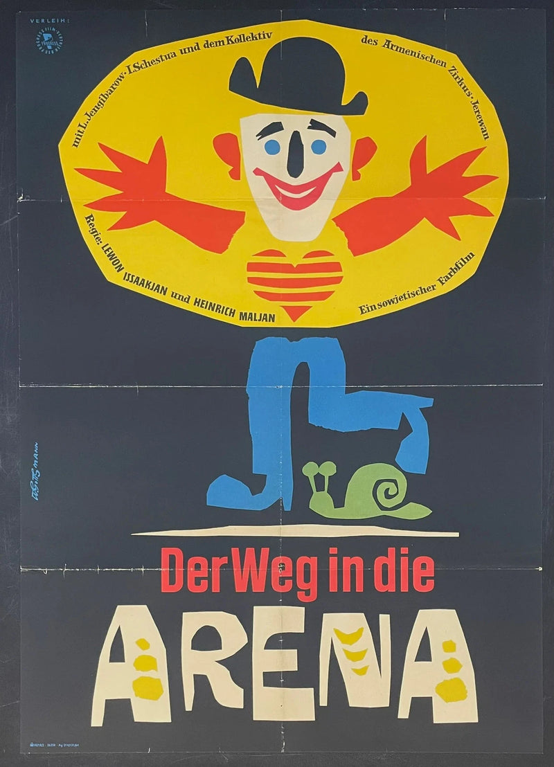 Der Weg in die Arena (1963) Original German Film Poster 23x32