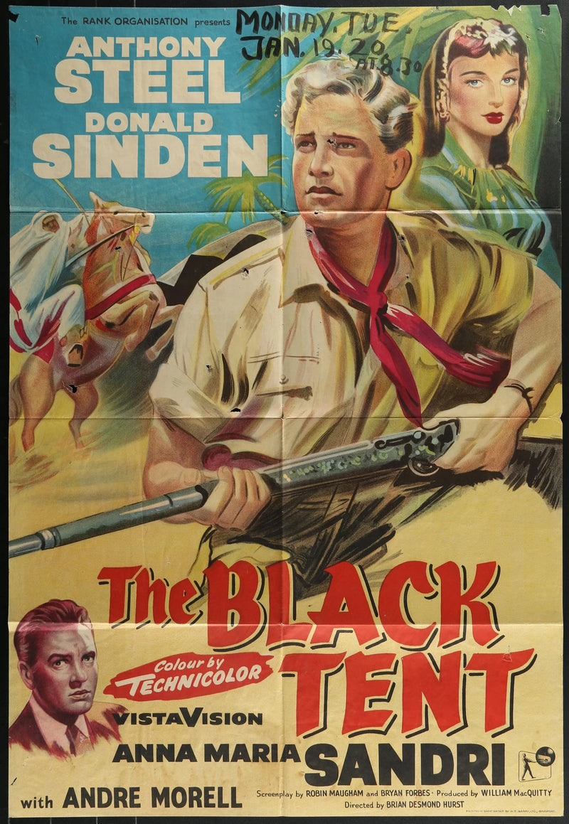 The Black Tent (1956) Original British Movie Poster Folded27x40 Anthony Steel