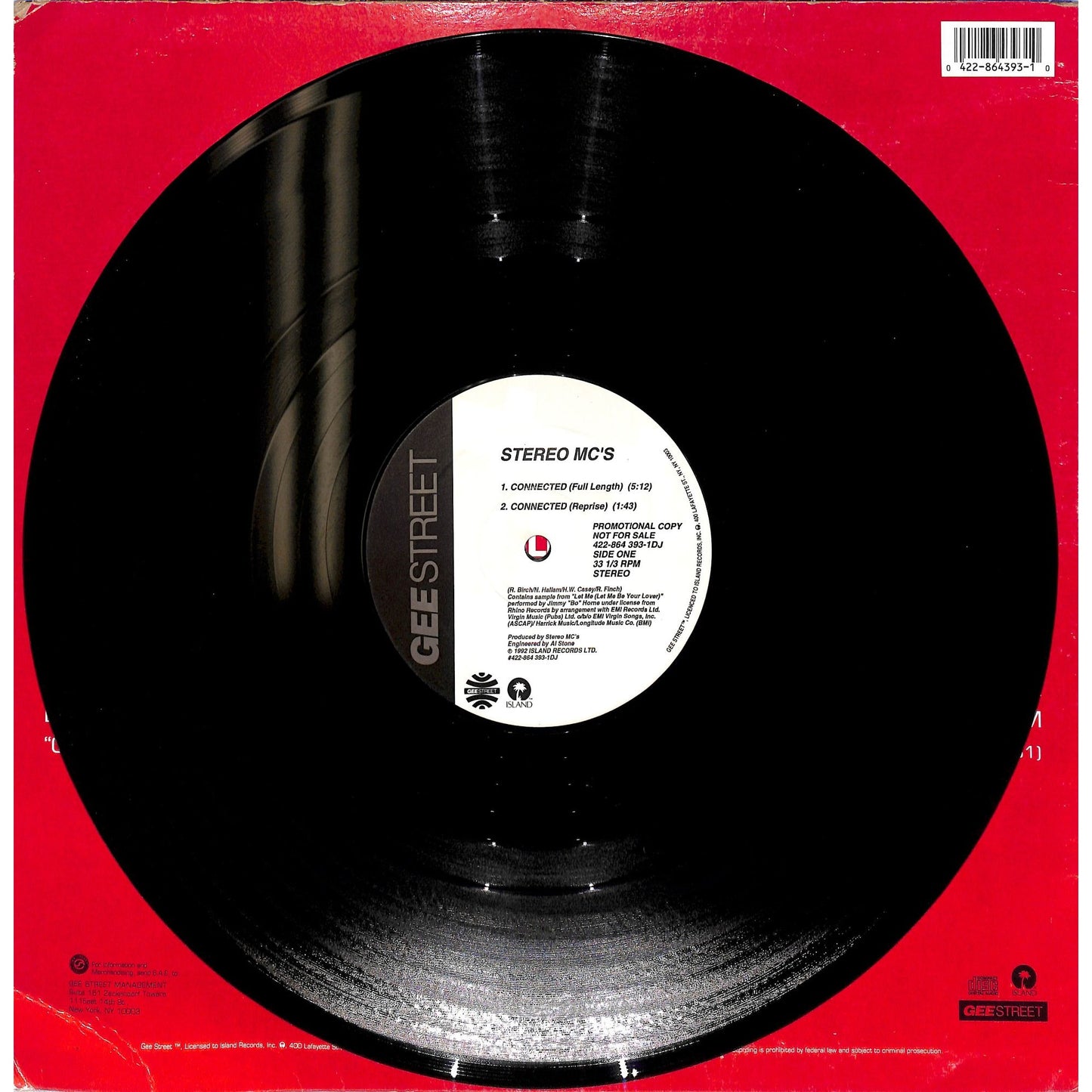 Stereo MC's - Connected 12" Vinyl Record 422-864 393-1DJ
