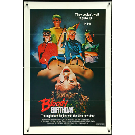 Bloody Birthday Original Theatrical Folded Movie Poster 27" x 41"