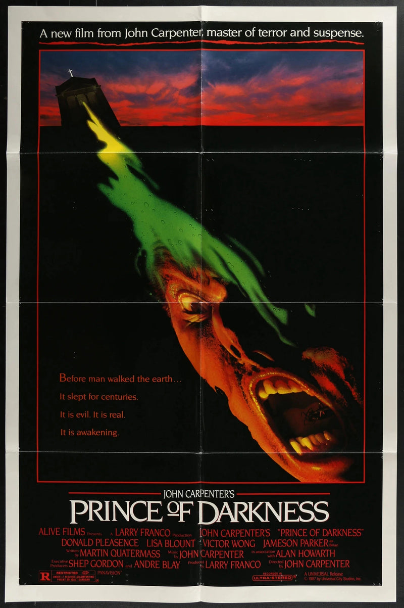 Prince of Darkness 1987 Original Horror Movie Poster 27x41 Folded Carpenter