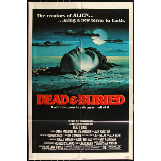 Dead & Buried (1981) Original Movie Poster 27x41 Folded Suspense Horror EM4-14