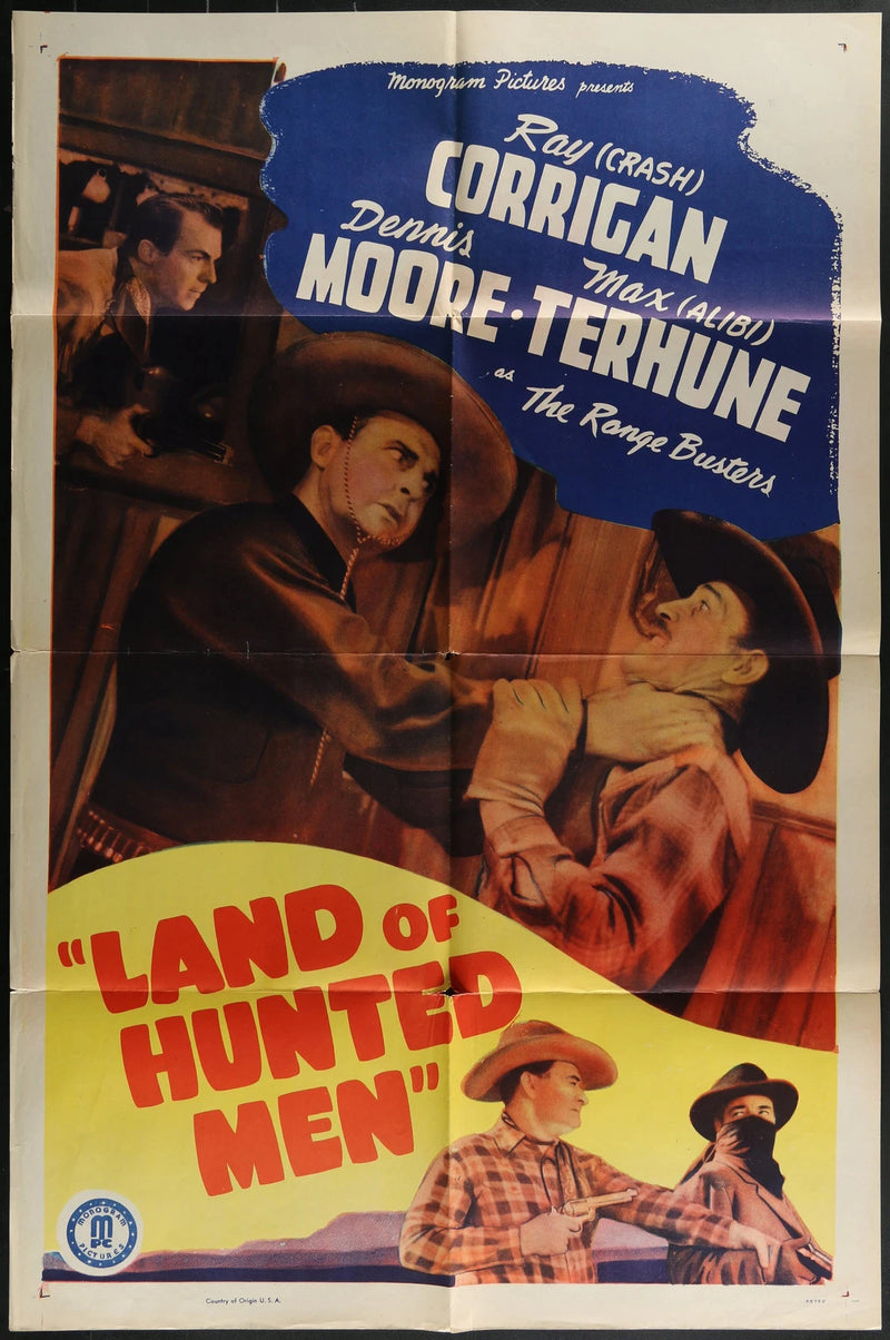 Land of Hunted Men (1943) Original One Sheet Western Poster 27x41 Corrigan