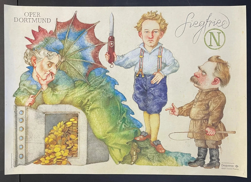 Siegfried (1990) Original German Opera Poster 23x33