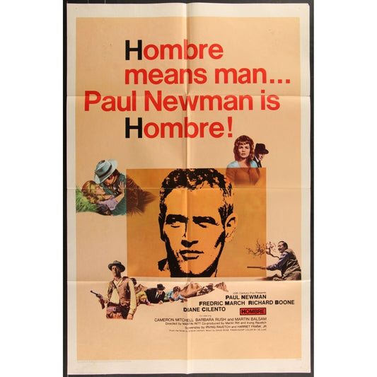 Hombre (1967) Original Movie Poster 27x41