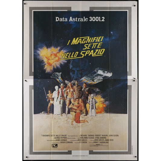 Battle Beyond the Stars (1980) Original Italian 2P Movie Poster Folded 55x78
