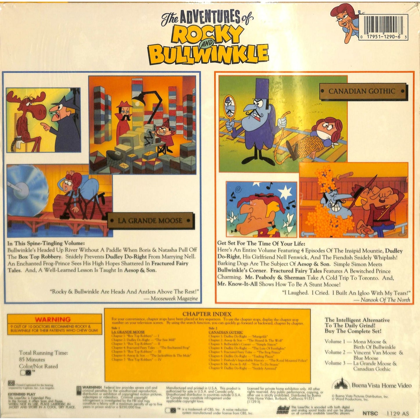 The Adventures of Rocky & Bullwinkle Double-Feature Laserdisc