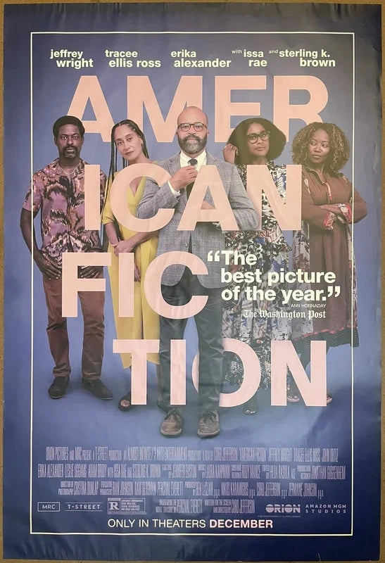 American Fiction 2023 Original Movie Poster 27x40 DS Jeffrey Wright