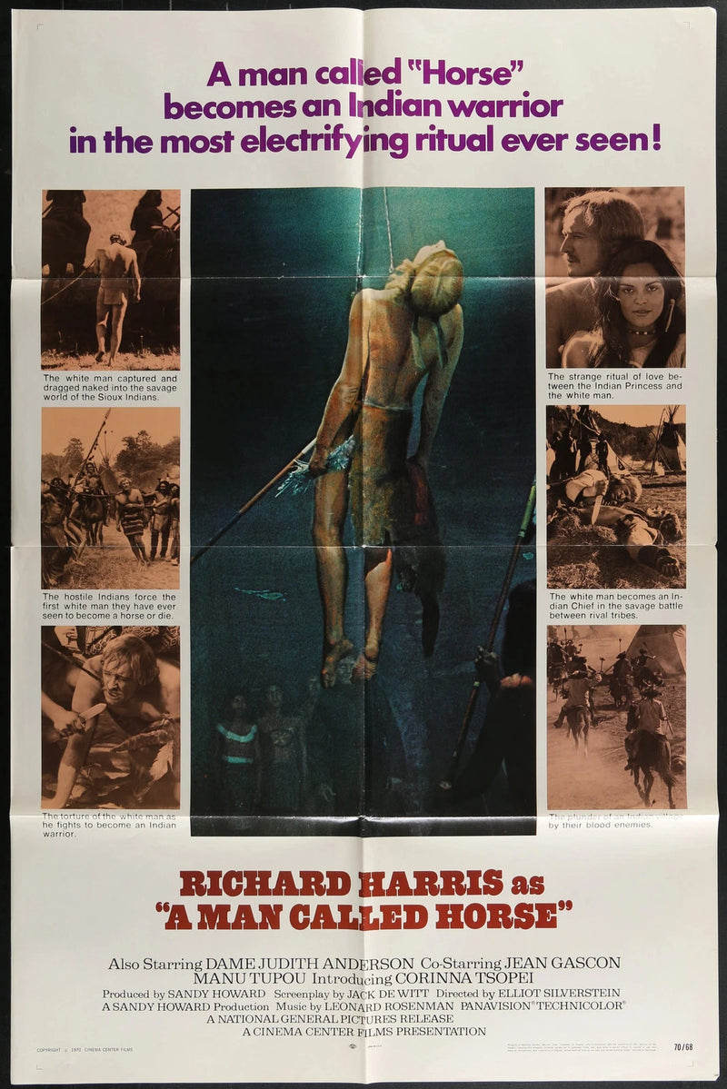 A Man Called Horse (1970) Original One Sheet Poster 27x41 Richard Harris