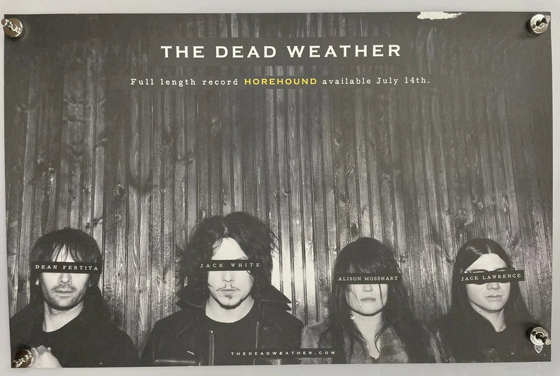 The Dead Weather Horehound 2009 17x11 2-Sided Promo Poster Jack White