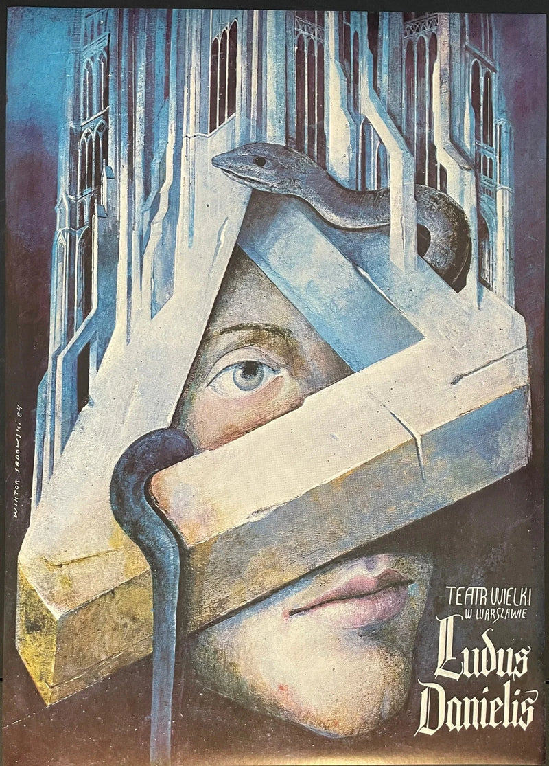 Ludwig Daniels (1984) Original Polish Theatre Poster 26x38