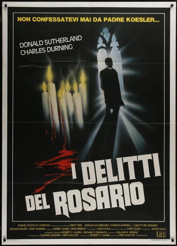 The Rosary Murders 1987 Original Italian 1P Movie Poster 39x55 Donald Sutherland