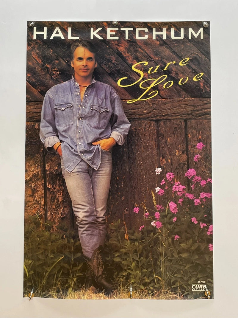 Hal Ketchum Sure Love Promo (1992) Poster 20x30