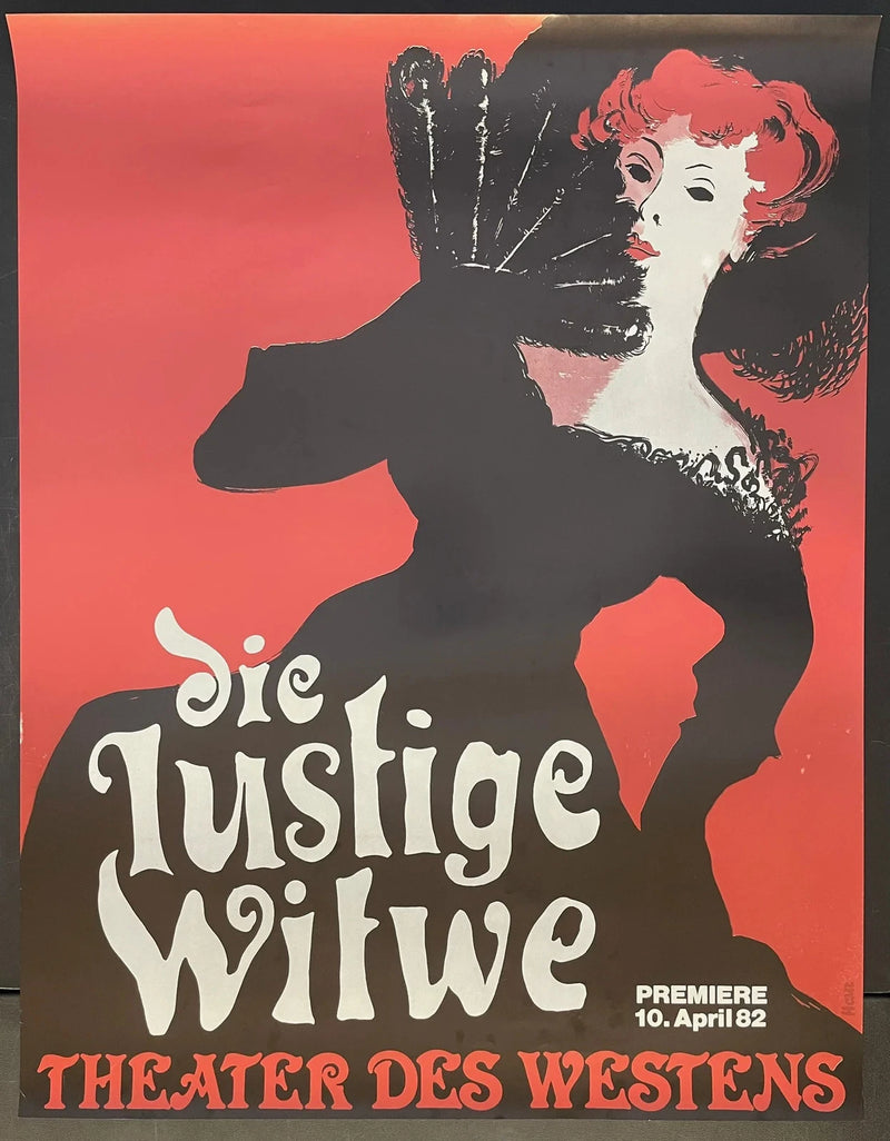 Die lustige Witwe (1982) Original German Poster 26x34