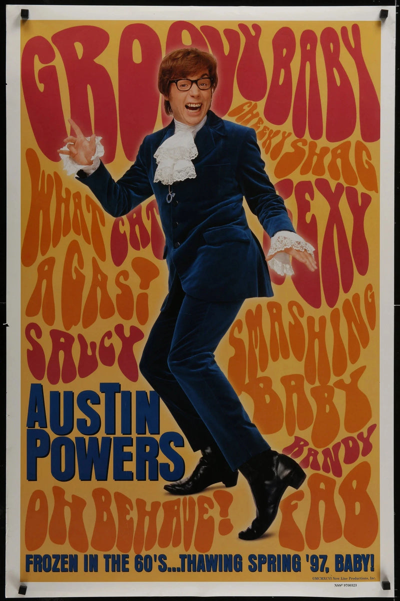 Austin Powers International Man of Mystery (1997) Original Poster SS 27x41