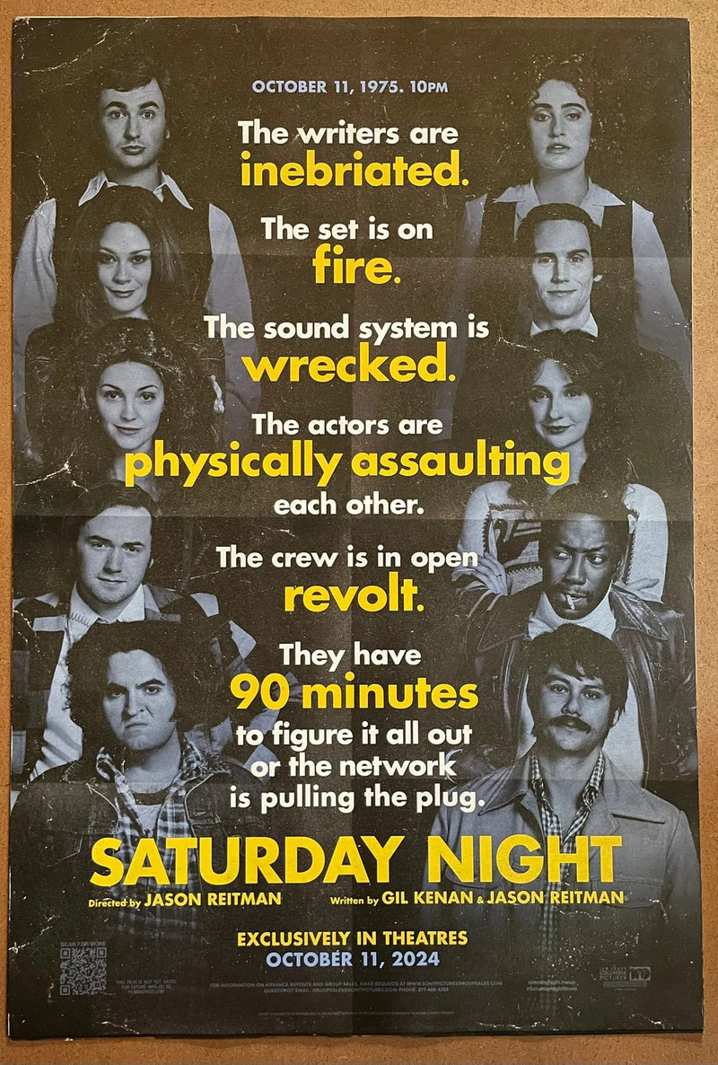 Saturday Night 2024 US One-Sheet rolled Movie Poster Jason Reitman SNL