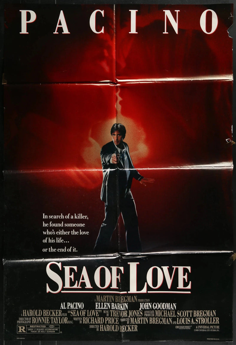 Sea of Love (1989) Original Movie Poster One Sheet 27x40 Al Pacino Ellen Barkin