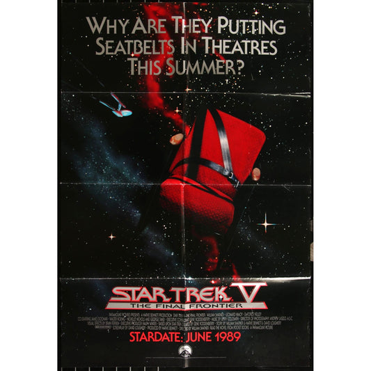 Star Trek V The Final Frontier (1989) Orig. Teaser Movie Poster One-Sheet EM4-38