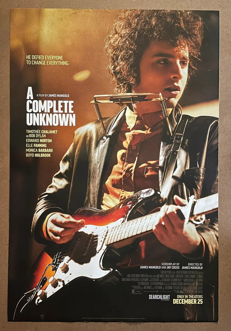 A Complete Unknown 2024 US One-Sheet rolled Movie Poster Bob Dylan Chalamet