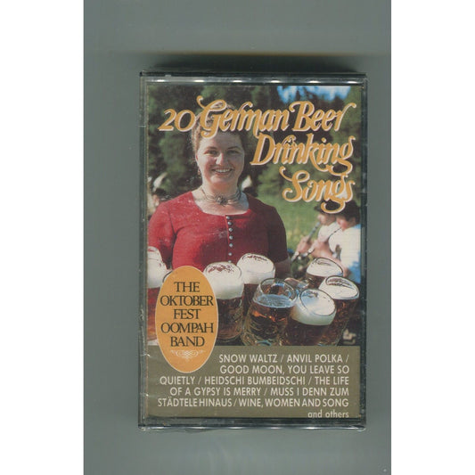 The Oktobertfest Oompah Band - 20 German Beer Drinking Songs Cassette Tape NEW SEALED UNUSED