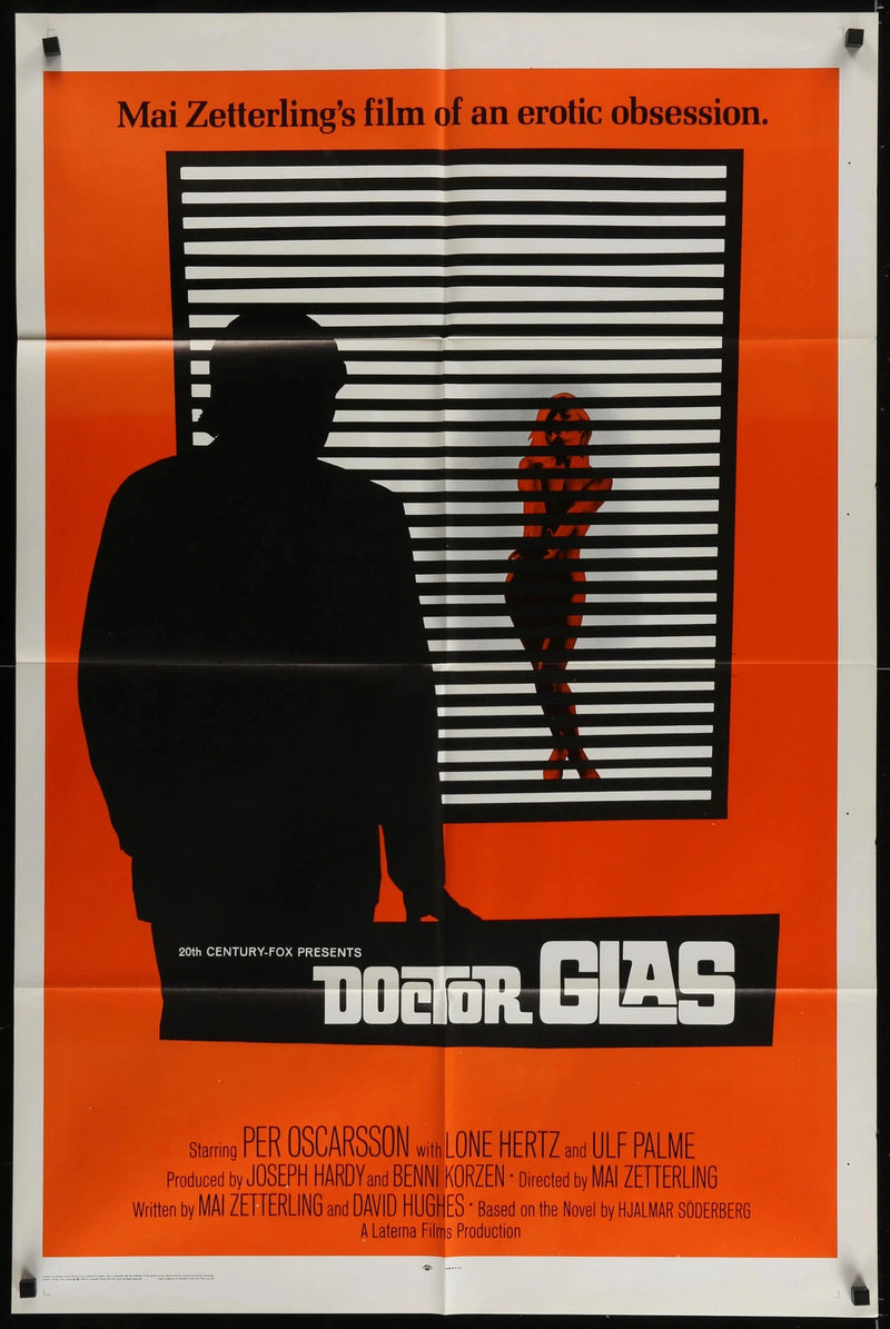 Doctor Glas (1968) Original One Sheet Movie Poster Folded 27x41 Erotic Drama