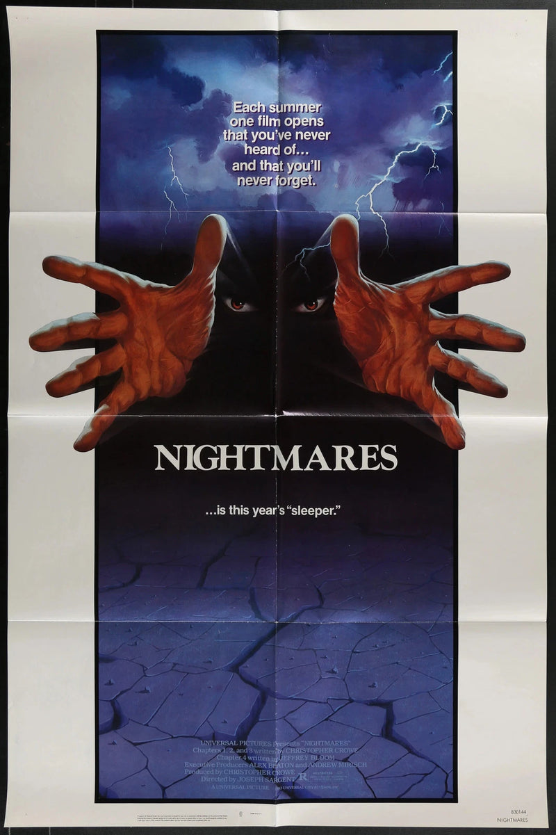 Nightmares 1983 Original 27x41 Folded Horror Anthology Movie Poster