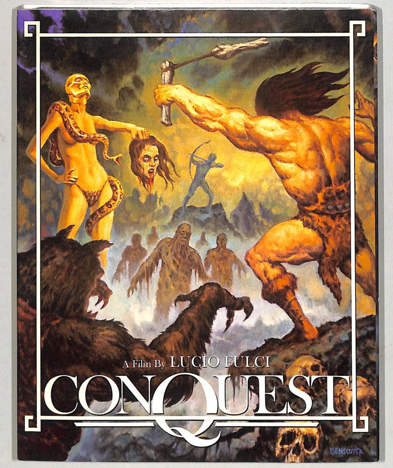 Conquest (Blu-Ray, 2019) with Slipcase Code Red Lucio Fulci plus Mini-Poster