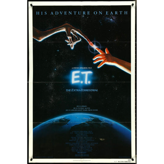 E.T. The Extra Terrestrial (1982) Orig. Movie Poster 27x41 Heavy Fold Wear EMP7