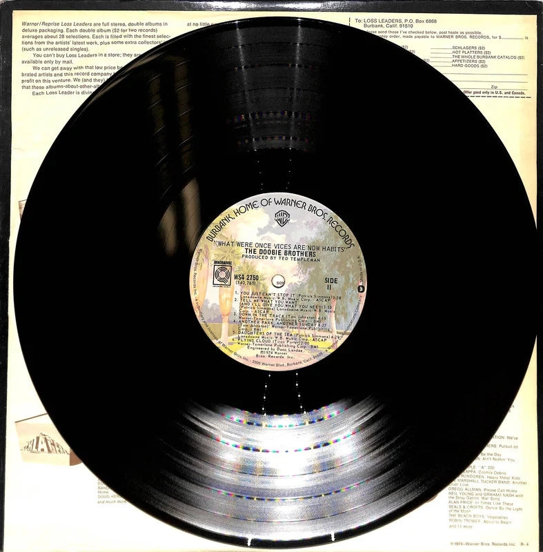 Doobie Brothers What Were Once Vices W4 2750 Quad LP Poster EX 1974