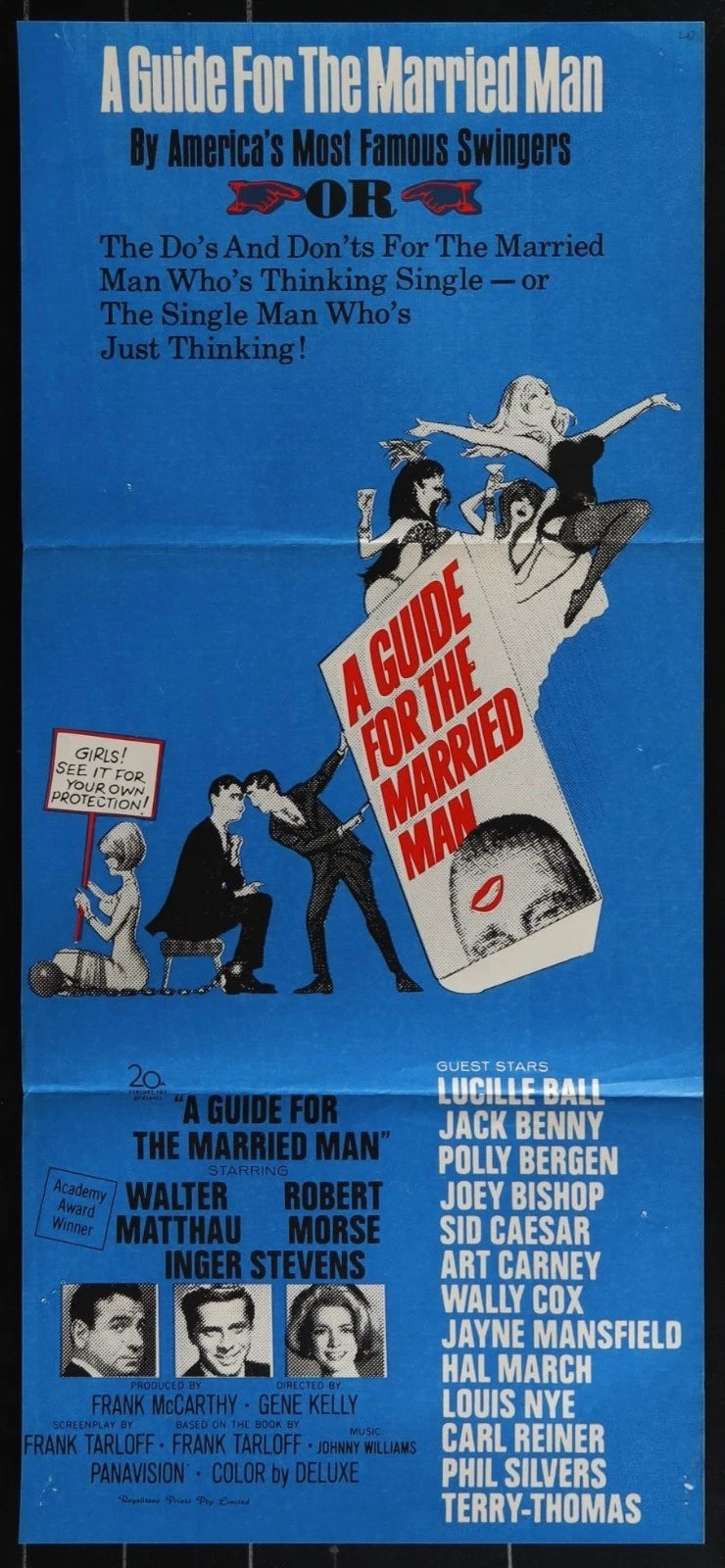A Guide for the Married Man (1967) Orig. Australian Daybill Movie Poster 13x30