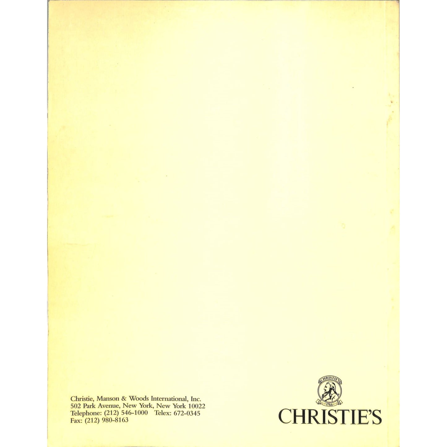 Christie's Contemporary Art Estate of Gerald S. Elliott Catalog