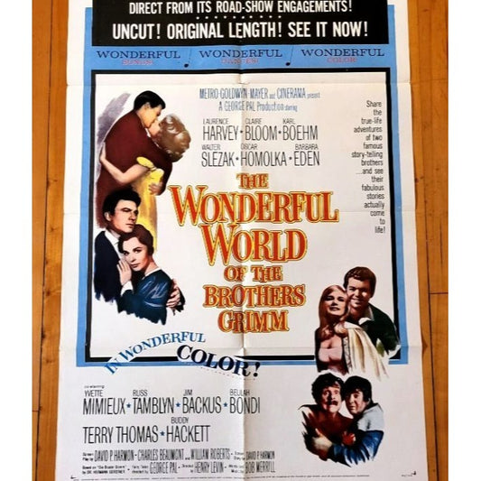 Wonderful World of the Brothers Grimm (1962) Original Movie Poster Folded 27x41