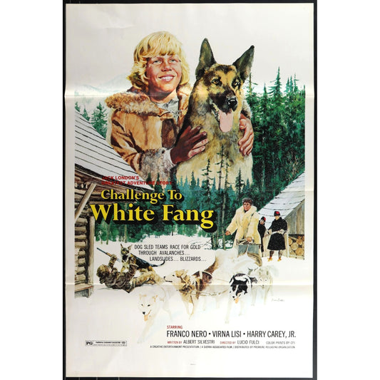 Challenge to White Fang (1974) Original Movie Poster Folded 27x41 EM8-504