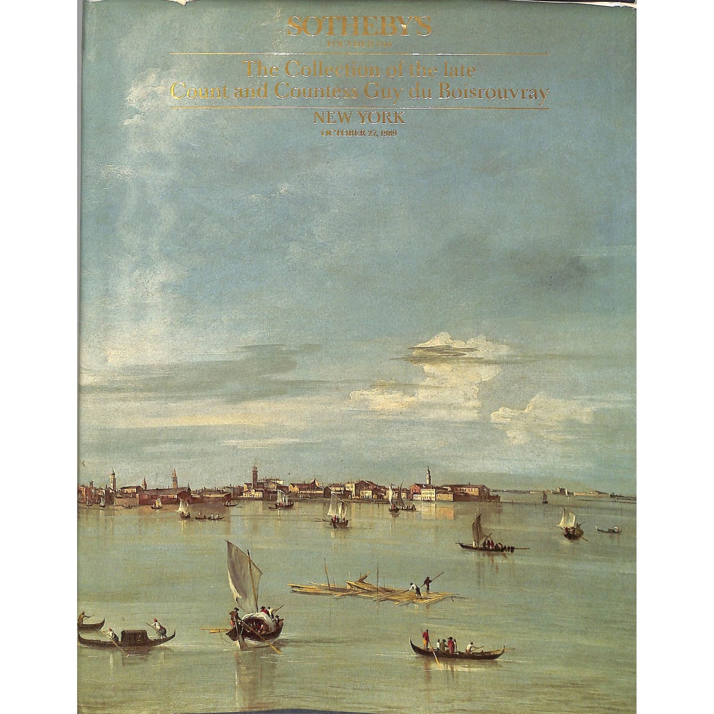 Sotheby's Boisrouvray Collection Art Auction Catalog October 27, 1989