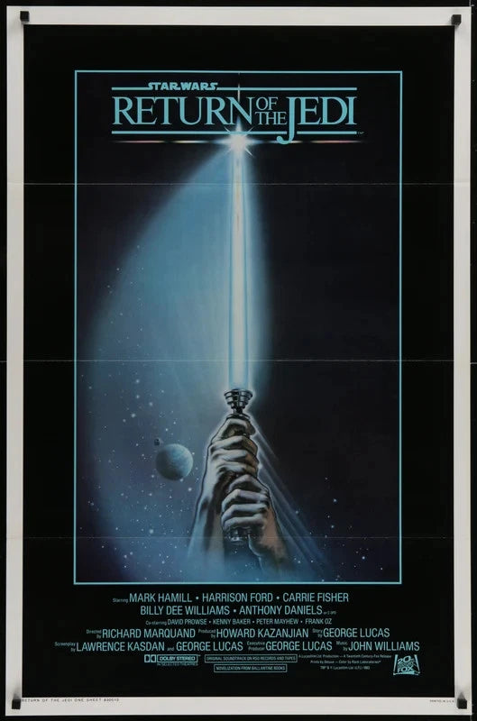 Return of the Jedi 1983 Original Intl One Sheet Poster 27x41 Tim Reamer Art