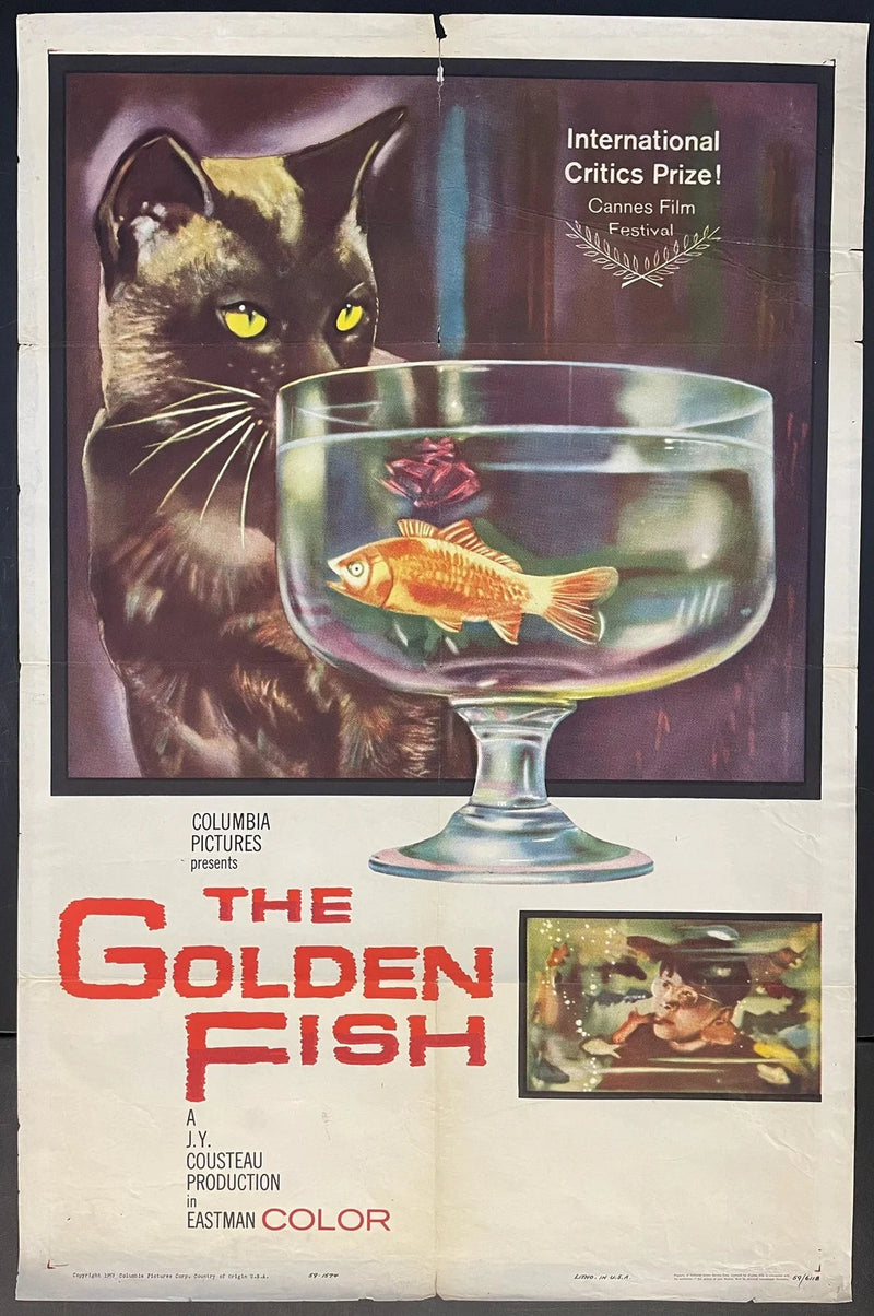 The Golden Fish (1959) Original US Movie Poster 27x41