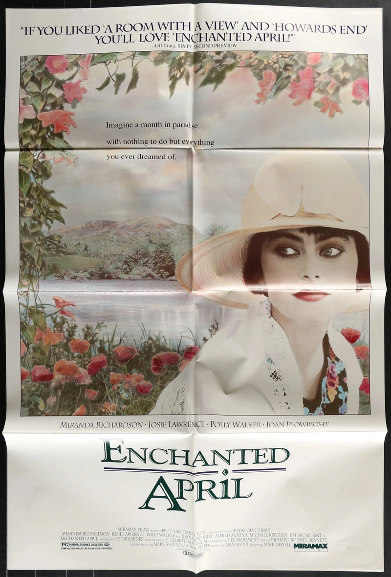 Enchanted April 1992 Original Movie Poster One Sheet 27x41 Miranda Richardson