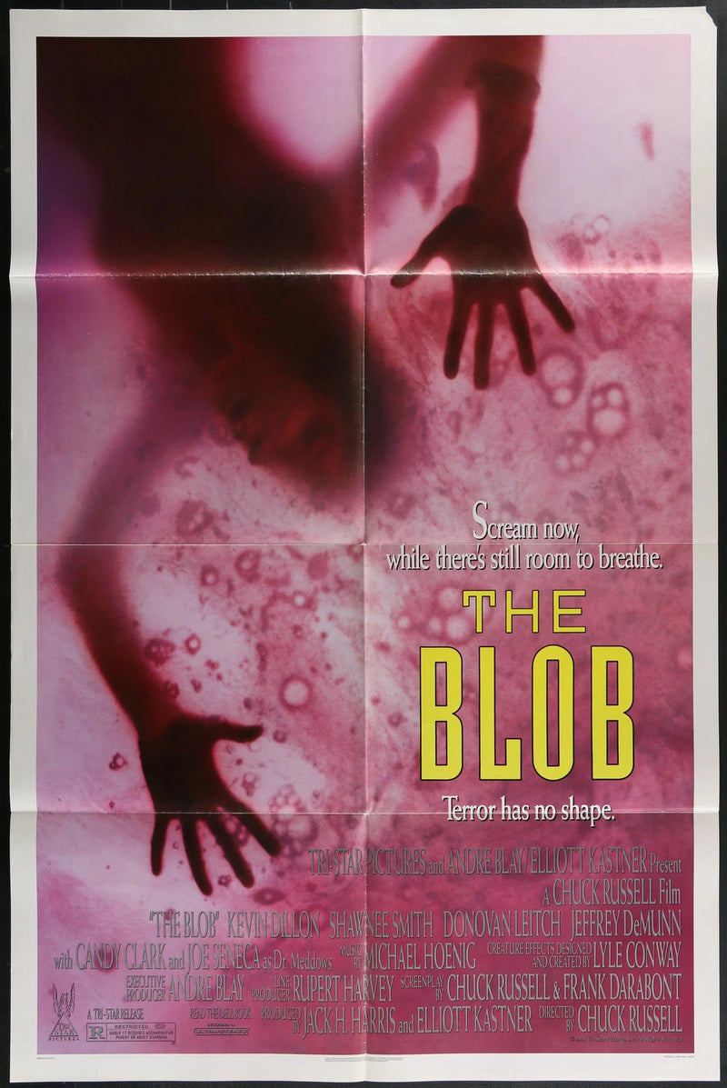 The Blob (1988) Original One Sheet Horror Movie Poster 27x41 Kevin Dillon