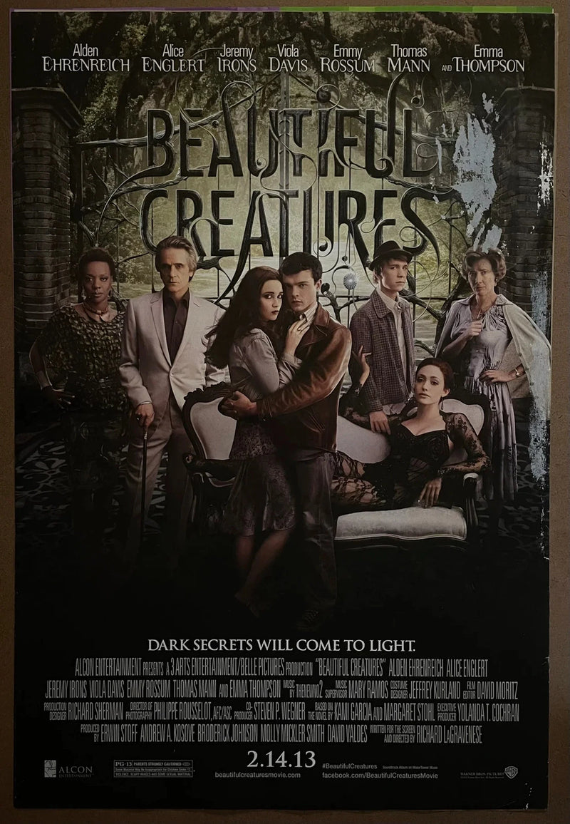 Beautiful Creatures 2013 USA One-Sheet Rolled Poster Jeremy Irons DS 27x40