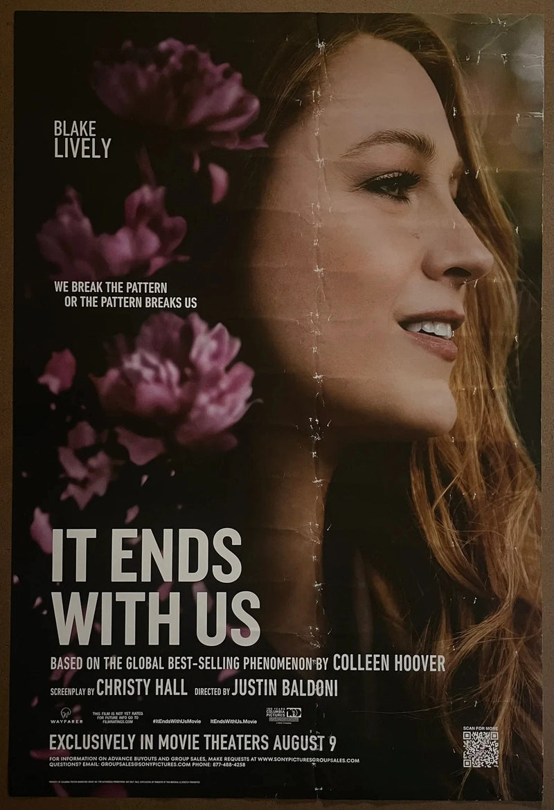 It Ends With Us 2024 Blake Lively Romance Drama 27x40 DS Poster