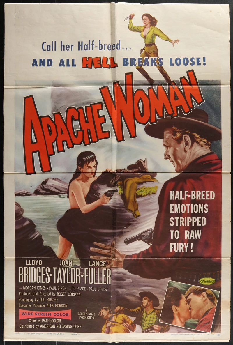 Apache Woman 1955 Original Movie Poster 27x41 Lloyd Bridges Western
