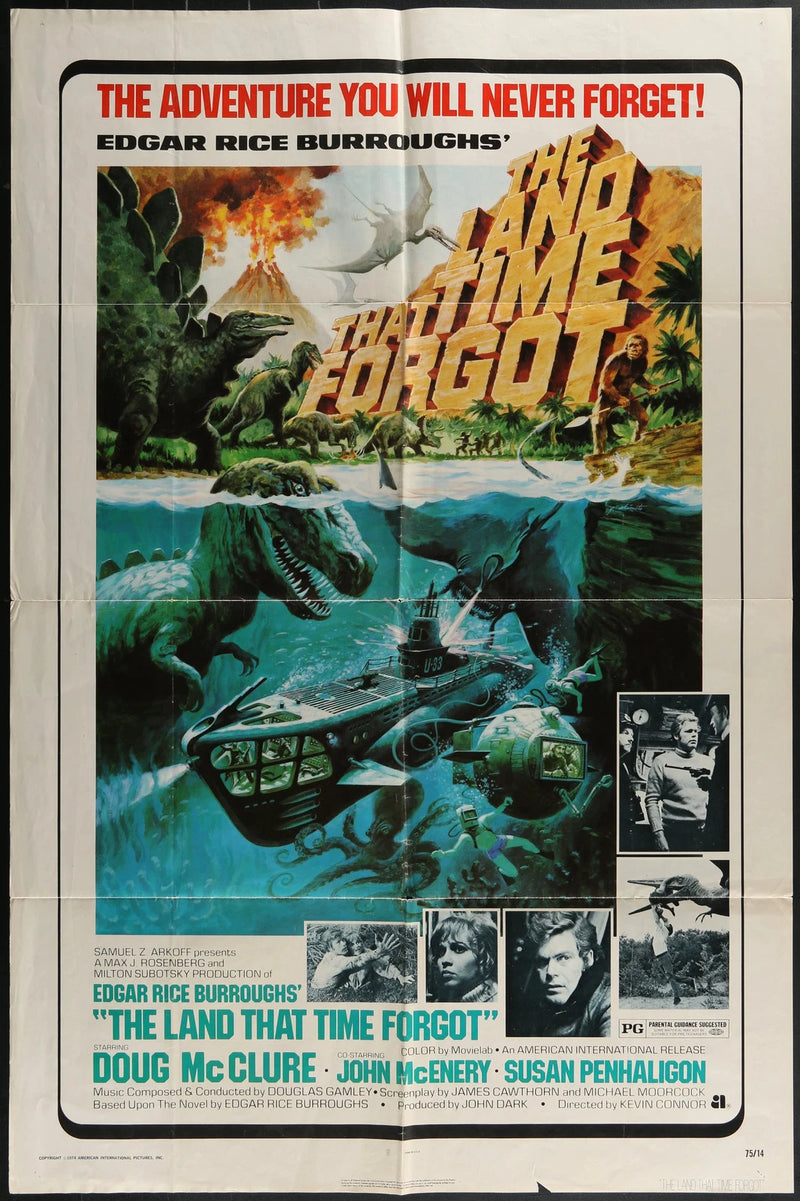 The Land That Time Forgot (1974) Original One Sheet Poster 27x41 Doug McClure