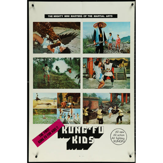 Kung-Fu Kids (1988) Original Movie Poster Folded 27x41