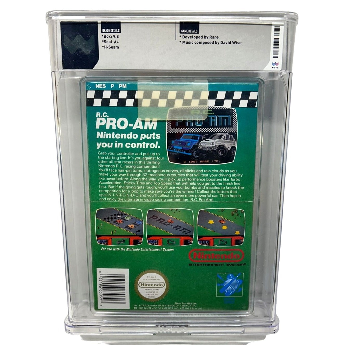 R.C. Pro-AM for Nintendo NES (1988) Sealed A+ and WATA Graded 9.8 Made in Japan
